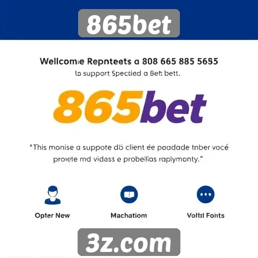 Suporte ao cliente no site 865bet